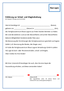 Schad- und Klagloshaltung Blaue Lagune1